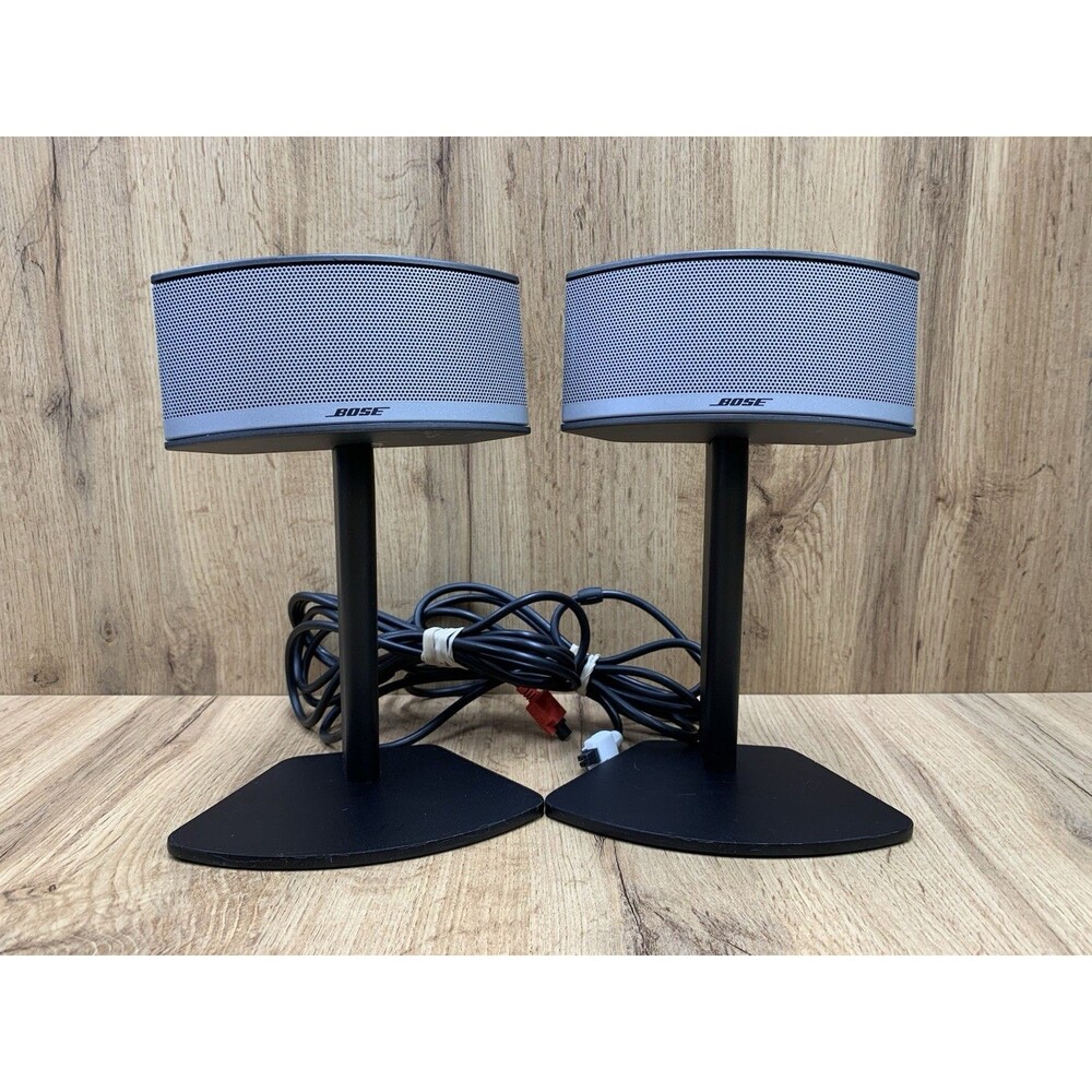 Bose Companion 5 Replacement Satellite Speakers Left Right Pair with Stands
